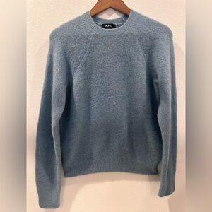 A.P.C Rue Madame Paris 100% Cashmere Sky blue sweater -Size Medium